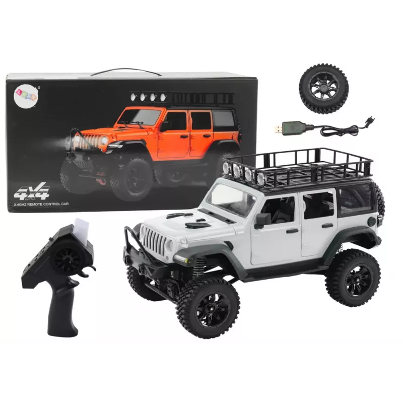 LEAN TOYS Remote Controlled RC 2.4G Off-Road Vehicle 4x4 Gray
