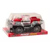 LEAN TOYS Policijas auto pikaps sarkans bezceļu policijas auto