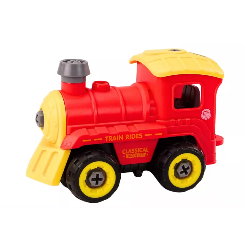 LEAN TOYS Remote Controlled RC Turning Locomotive, Red