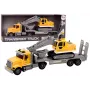 LEAN TOYS Lora Truck Crawler Excavator ar gaismām, skaņām un piedziņu - dzeltens, 1:14 mērogs, 2.4 GHz RC