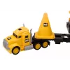 LEAN TOYS Celtniecības tehnikas komplekts ar pašizgāzēju, ekskavatoru un buldozeru, kustīgas daļas, dzeltens