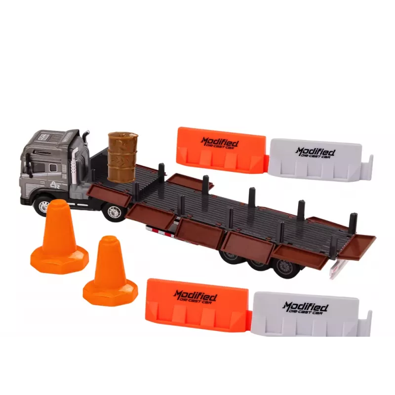 LEAN TOYS Kravas auto ar piekabi 1:24 TIR Auto Piederumi Skaņas