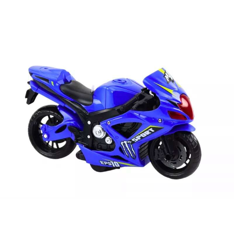 LEAN TOYS Sporta motocikls ar berzes piedziņu, gaismu un skaņu, 2 krāsas