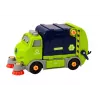 LEAN TOYS Cartoon Garbage Truck Turning Movable DIY Navy Blue