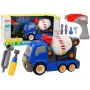 LEAN TOYS Cartoon Concrete Mixer Truck For Turning DIY Blue