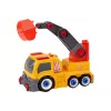 LEAN TOYS Kravas auto ar celtni izjaukšanai DIY oranžs