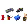 LEAN TOYS Paplašināms garāžas trases komplekts čemodānā ar policijas gaismām un skaņām