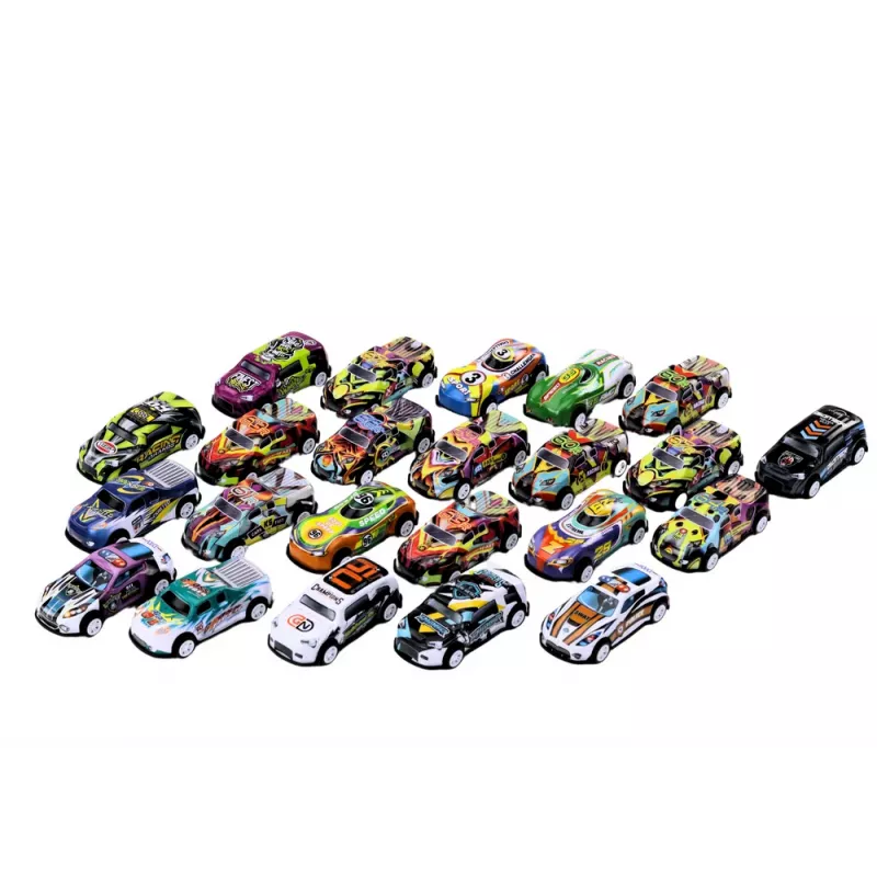 LEAN TOYS Atsperu komplekts automašīnām, motorizētām automašīnām, krāsains, 50 gab.