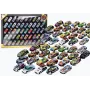 LEAN TOYS Atsperu komplekts automašīnām, motorizētām automašīnām, krāsains, 50 gab.