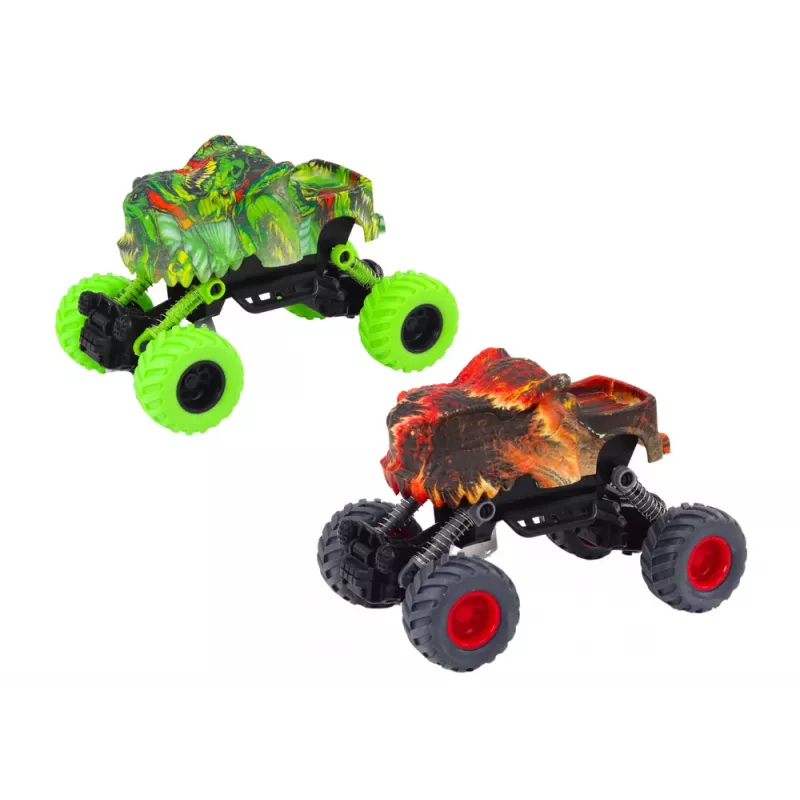 LEAN TOYS Dinozauru Auto, Berzes Piedziņa, Sarkans vai Zaļš, Bezceļu