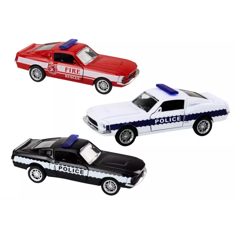 LEAN TOYS Policijas auto Ugunsdzēsēju dienests Privilēģētie transportlīdzekļi 1:32 Mix