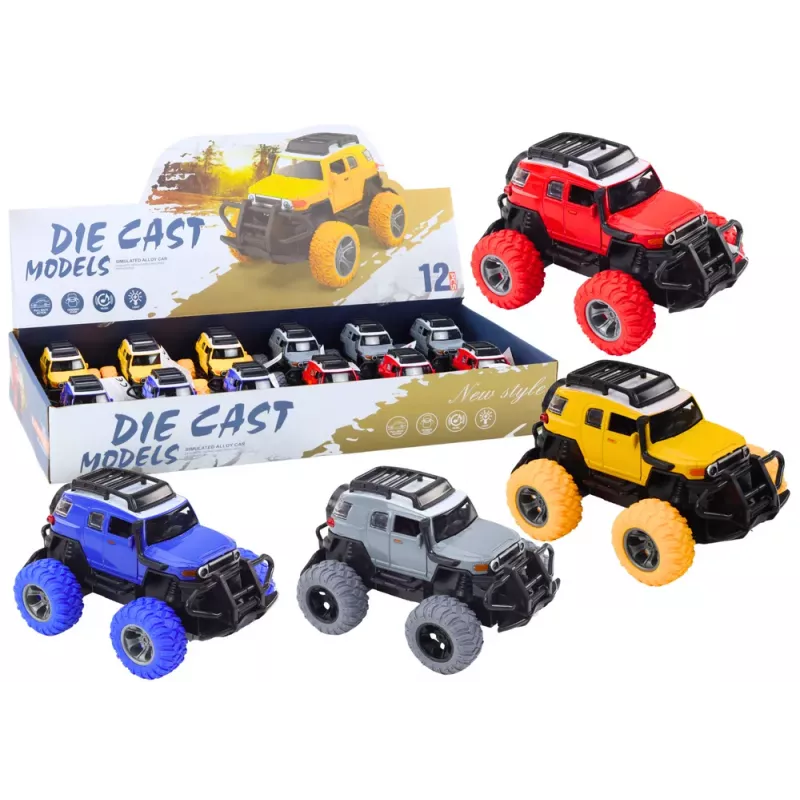 LEAN TOYS Bezceļu Auto 1:32 Metāls Gumijas Riteņi Gaismas Skaņas Piedziņa