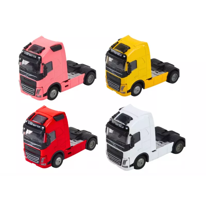 LEAN TOYS Kravas auto bez piekabes 1:32 ar metāla paceļamu kabīni, gaismām, skaņām un piedziņu