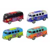 LEAN TOYS Camper Bus 1:32 Metāls Gaismas Skaņas Braukšana Atveramas Durvis