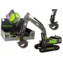 LEAN TOYS Crawler Excavator Grapple Drilling Rig Bucket 1:55 Black-Green