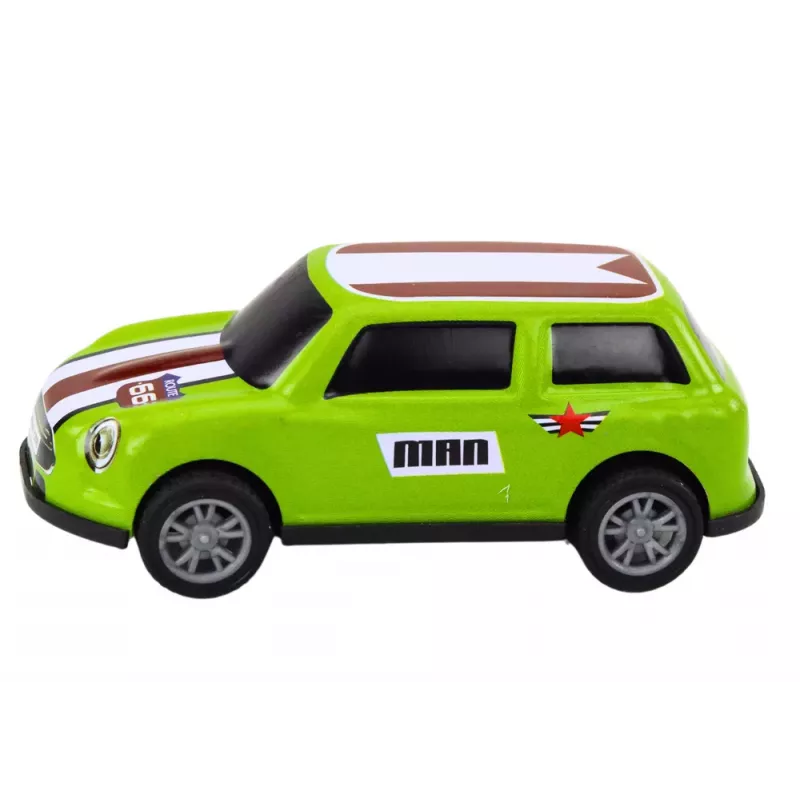 LEAN TOYS Automašīnu komplekts, atsperu piedziņa, krāsains, 12 gab.