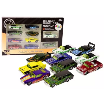 LEAN TOYS Auto piekares atsperu komplekts 1:64 Metāls 10 gab.