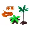 LEAN TOYS Roman Ship with Lights, Sounds, Catapult, and Palm Trees