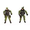 LEAN TOYS Militārais komplekts Militārā kaujas laiva ar karavīriem, aksesuāriem un skaņām