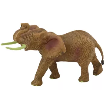 LEAN TOYS Kolekcionējama figūriņa Āfrikas zilonis ar paceltu stumbru Safari