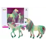 LEAN TOYS Collectible Figurines Unicorn with Little Green 2 pcs