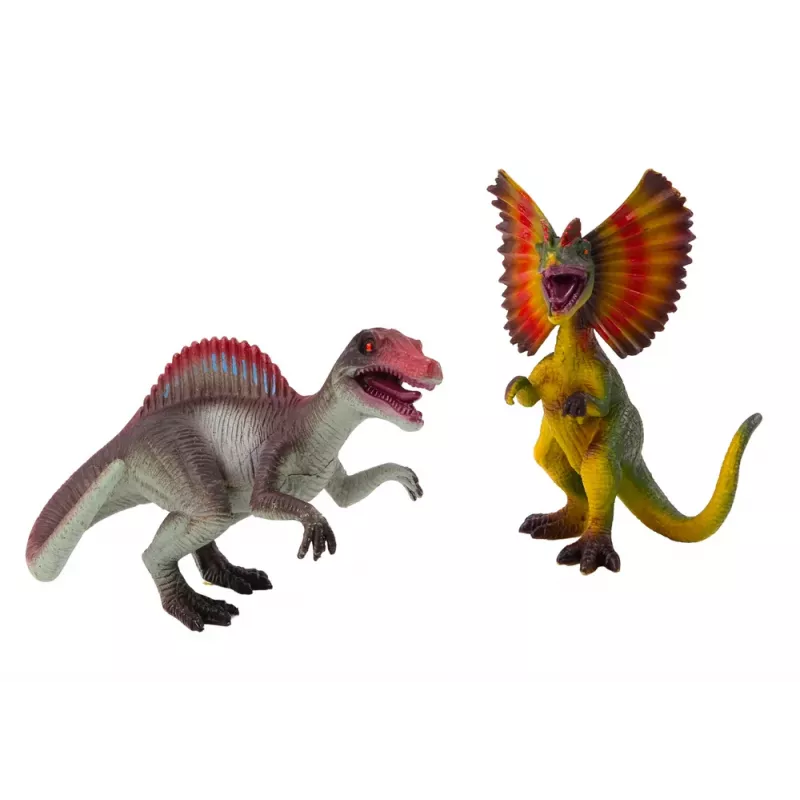 LEAN TOYS Dinozauru figūras Spinozaurs Dilofozaurs 2 gabalu komplekts
