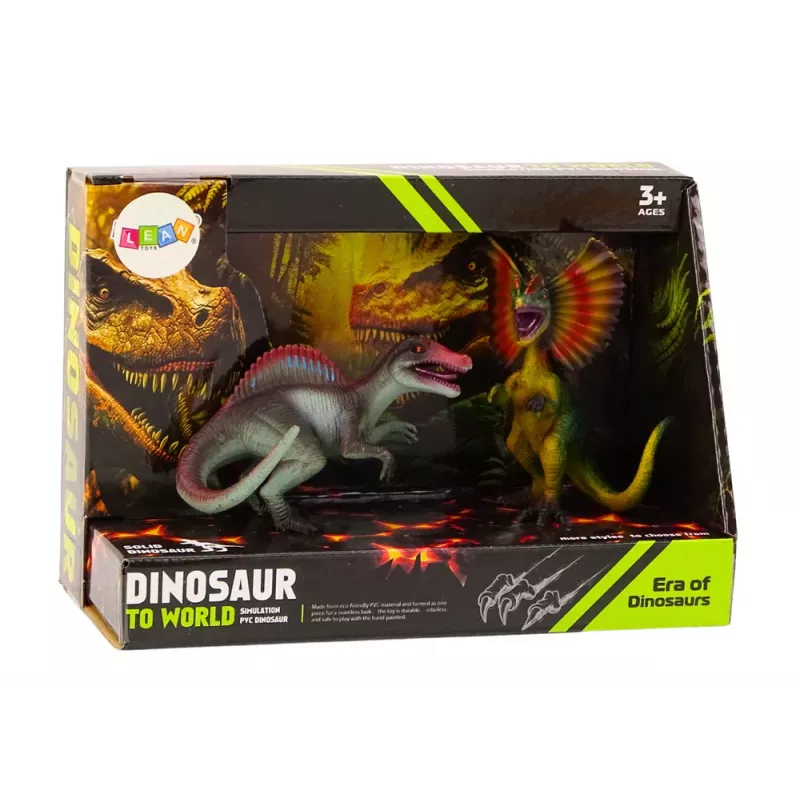LEAN TOYS Dinozauru figūras Spinozaurs Dilofozaurs 2 gabalu komplekts