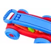 LEAN TOYS Klucīšu komplekts zilā un sarkanā ratiņos - 236 gabali