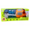 LEAN TOYS Soap Bubble Machine Lawn Mower Trimmer Two Liquids Orange