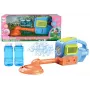 LEAN TOYS Soap Bubble Machine Lawn Mower Trimmer Two Fluids Blue
