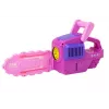 LEAN TOYS Ziepju burbuļu mašīna Ķēdes zāģis Rozā
