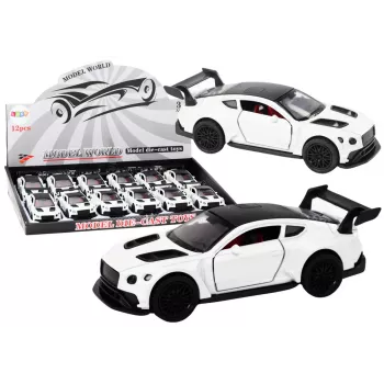 LEAN TOYS Auto Sporta Auto 1:32 Berzes Piedziņa Pērļu Balts