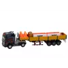LEAN TOYS Kravas auto ar piekabi Zils 1:24 TIR Auto Kravas auto Piederumi Skaņas