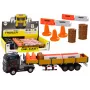 LEAN TOYS Kravas auto ar piekabi Zils 1:24 TIR Auto Kravas auto Piederumi Skaņas