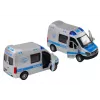 LEAN TOYS Policijas auto 1:32 ar atveramām durvīm, gaismām, skaņām un atpakaļgaitas piedziņu