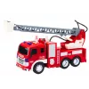 LEAN TOYS Fire Truck With Boom 1:16 Lights Sounds Water Drive Red