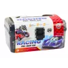 LEAN TOYS Atsperu komplekts čemodānā, 25 gab. Ceļa zīmes, Automašīnas