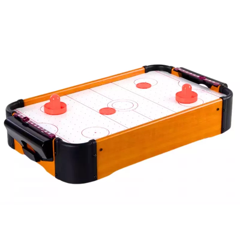 LEAN TOYS Liels koka hokeja galds ar gaismu un skaņu