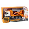 LEAN TOYS Daudzfunkcionāls evakuators ar gaismām un skaņām 1:16 Oranžs auto