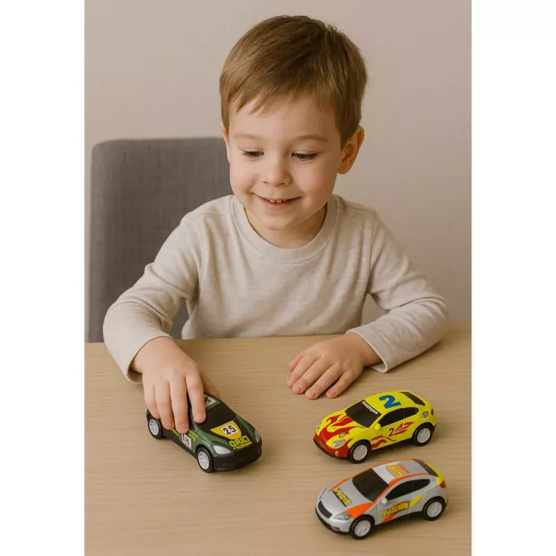 LEAN TOYS Atsperu komplekts čemodānā, 30 gab. Automašīnas