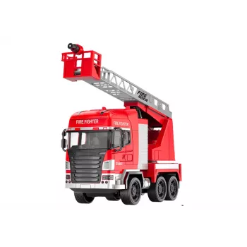 LEAN TOYS Ugunsdzēsēju mašīna ar izlicēju un tālvadības pulti RC ūdens smidzināšana un gaismas