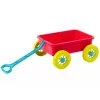 LEAN TOYS Smilšu rotaļlietu ratiņi Pasteļrozā