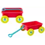 LEAN TOYS Smilšu rotaļlietu ratiņi Pasteļrozā