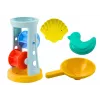 LEAN TOYS Smilšu rotaļlietu komplekts ar dzirnaviņām, grābekli, lāpstiņu un veidnēm