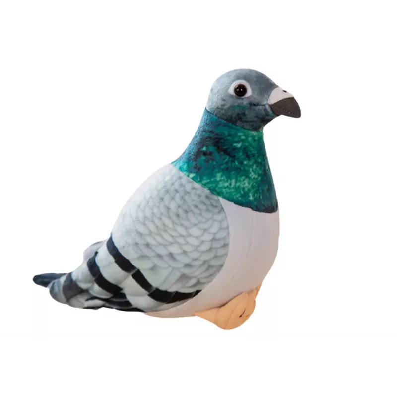 LEAN TOYS Plush Gray Crested Pigeon Mascot 20cm