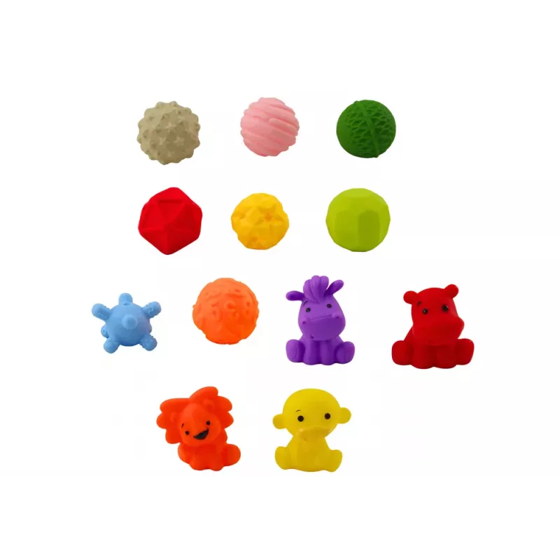 LEAN TOYS Mīksti izglītojoši vannas bloki 20 gab. Dzīvnieku formas