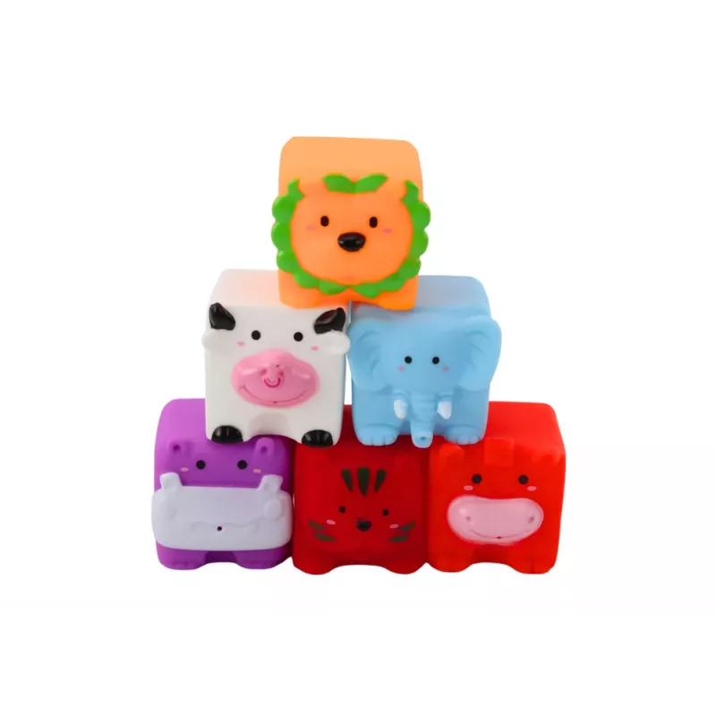 LEAN TOYS Mīksti izglītojoši vannas bloki Dzīvnieki