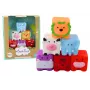LEAN TOYS Mīksti izglītojoši vannas bloki Dzīvnieki