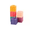 LEAN TOYS Mīksti izglītojoši klucīši Dzīvnieki Cipari Burti Krāsaini 12 gab.