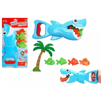 LEAN TOYS Vannas spēļu komplekts Shark Fish Hunter Blue